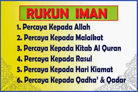 Rukun Islam dan Rukun Iman